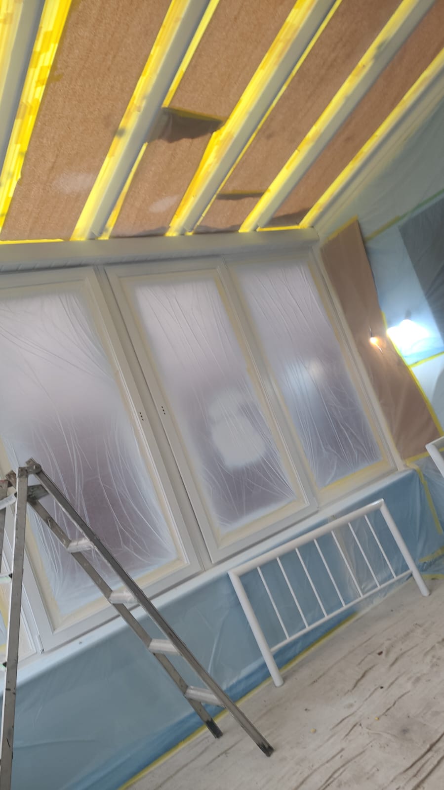 Conservatory frame spray