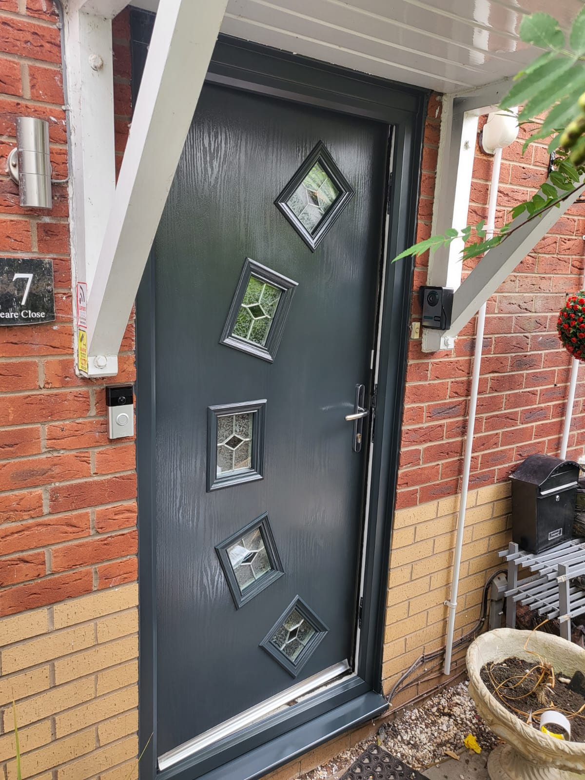 Anthracite grey front door