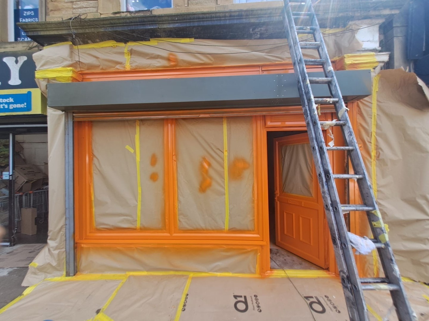 Shop front we transformed earlier this week. Customer delighted with the results and the fact his shop now stands out fr